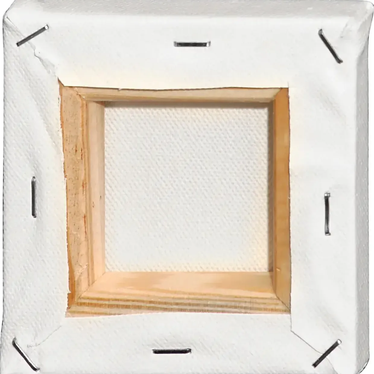 Malerlærred 10 x 10 cm dybde 1,4 cm hvid 360 g