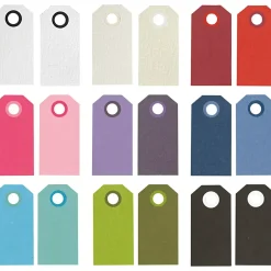 Manillamærker str. 6x3 cm 250 g ass. farver - 30 pk