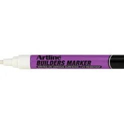 Marker Artline EKPR-BDM hvid håndværker blister - 12 stk