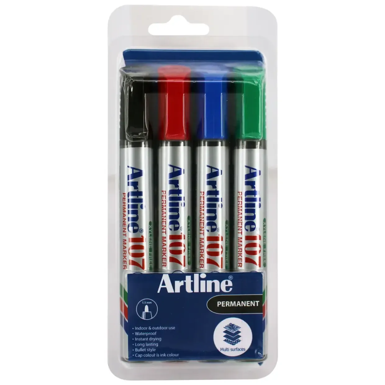 Marker Artline 107 1.5mm 4/set