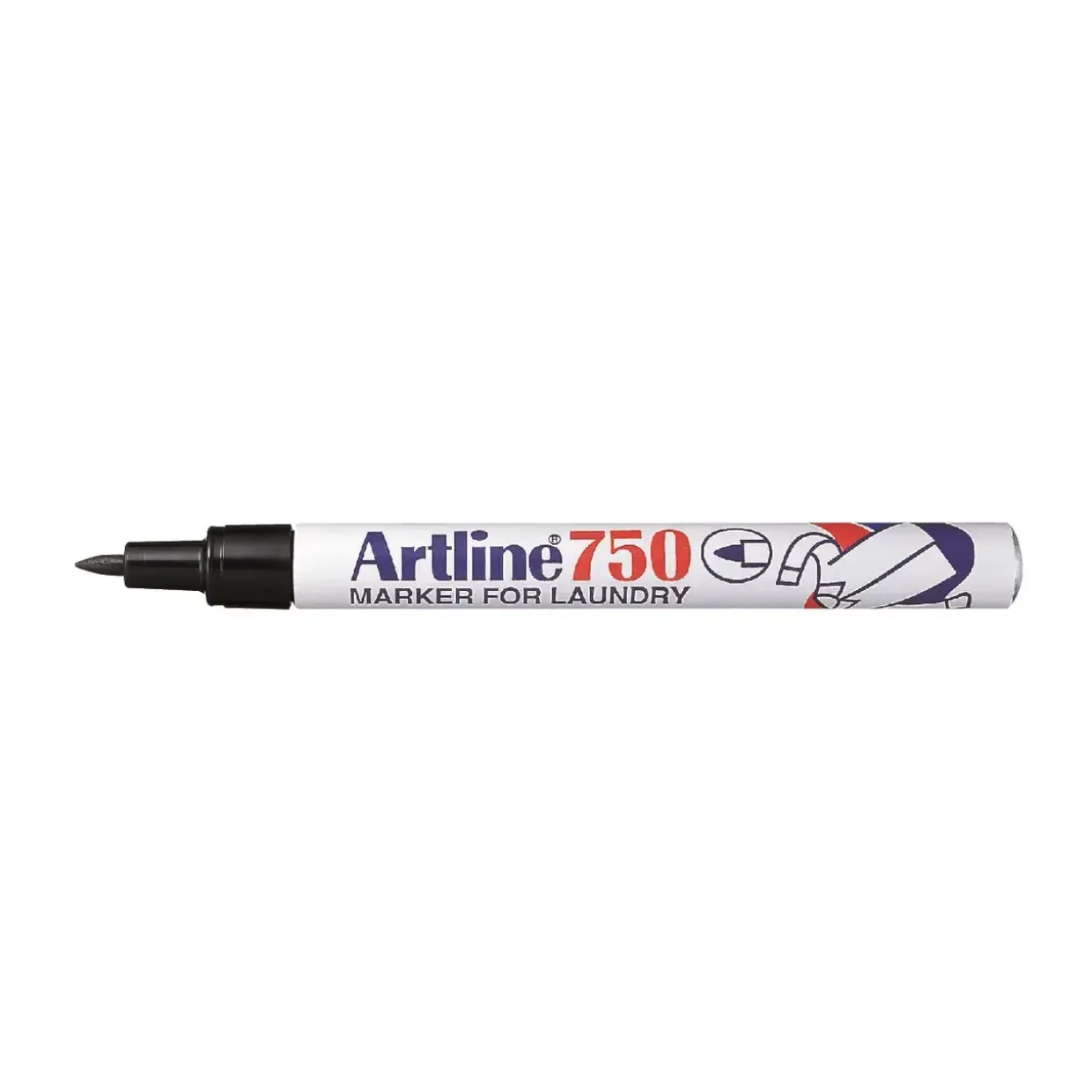 Marker Artline 750 Tekstil sort - Køb minimum 12 stk.