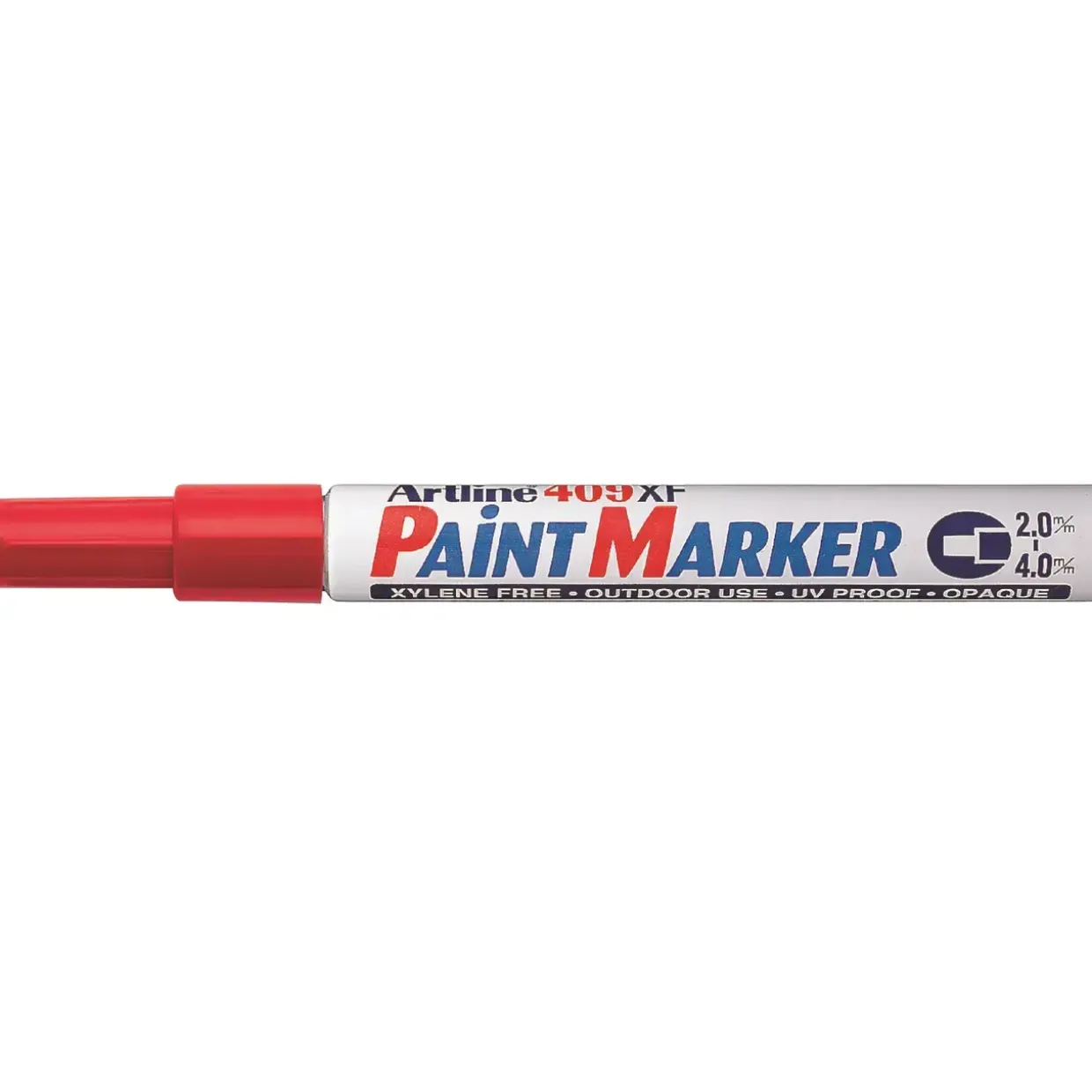 Marker Artline 409XF Paint rød - Køb minimum 12 stk.