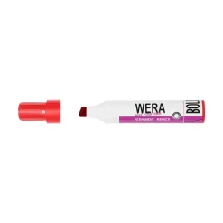 Marker WERA rød permanent kantet spids 2-10mm - 10 stk
