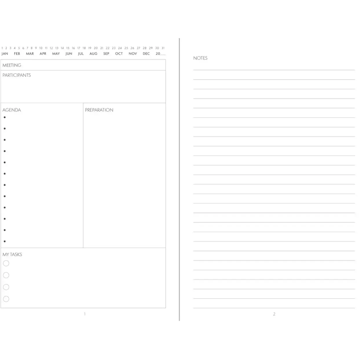 Meeting journal Mayland - 5 stk - 92743400