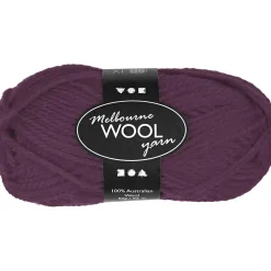 Melbourne Uldgarn, L: 92 M, pind 4-5,5, lilla, 50 g/ 1 ngl.