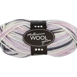 Melbourne Uldgarn, L: 92 M, pind 4-5,5, mørk lilla, 50 g/ 1 ngl.