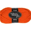 Melbourne Uldgarn, L: 92 M, pind 4-5,5, orange, 50 g/ 1 ngl.