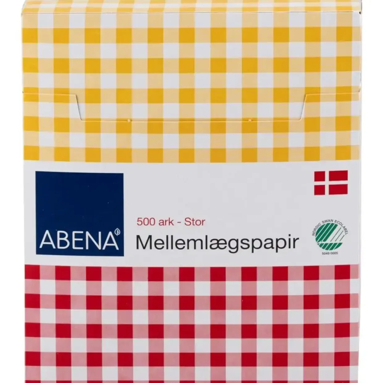Mellemlægspapir ABENA 14,5x12cm bleget 500 ark - 10 pakker