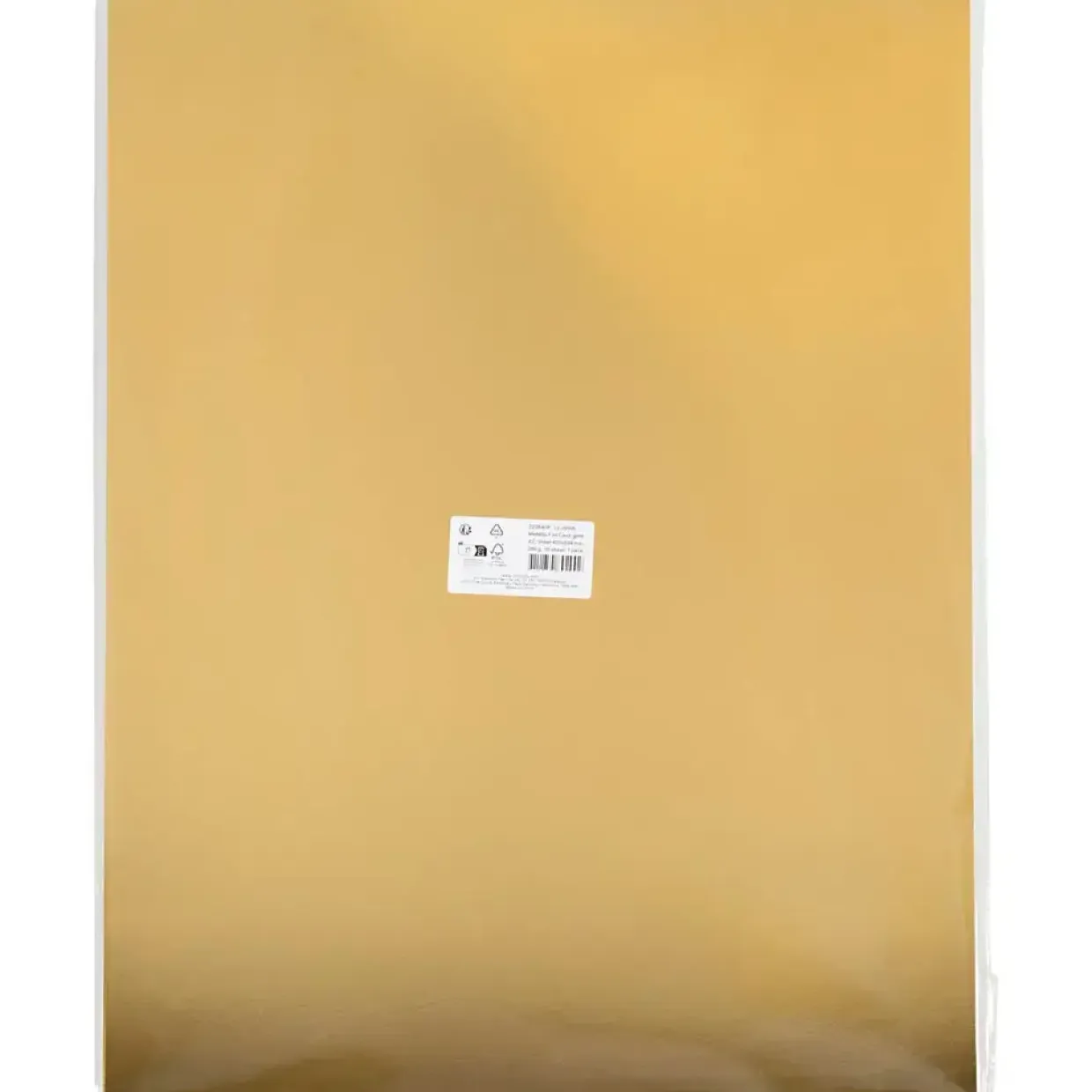 Metalkarton, A2, ark 420x594 mm, 280 g, guld, 10 ark/ 1 pk.