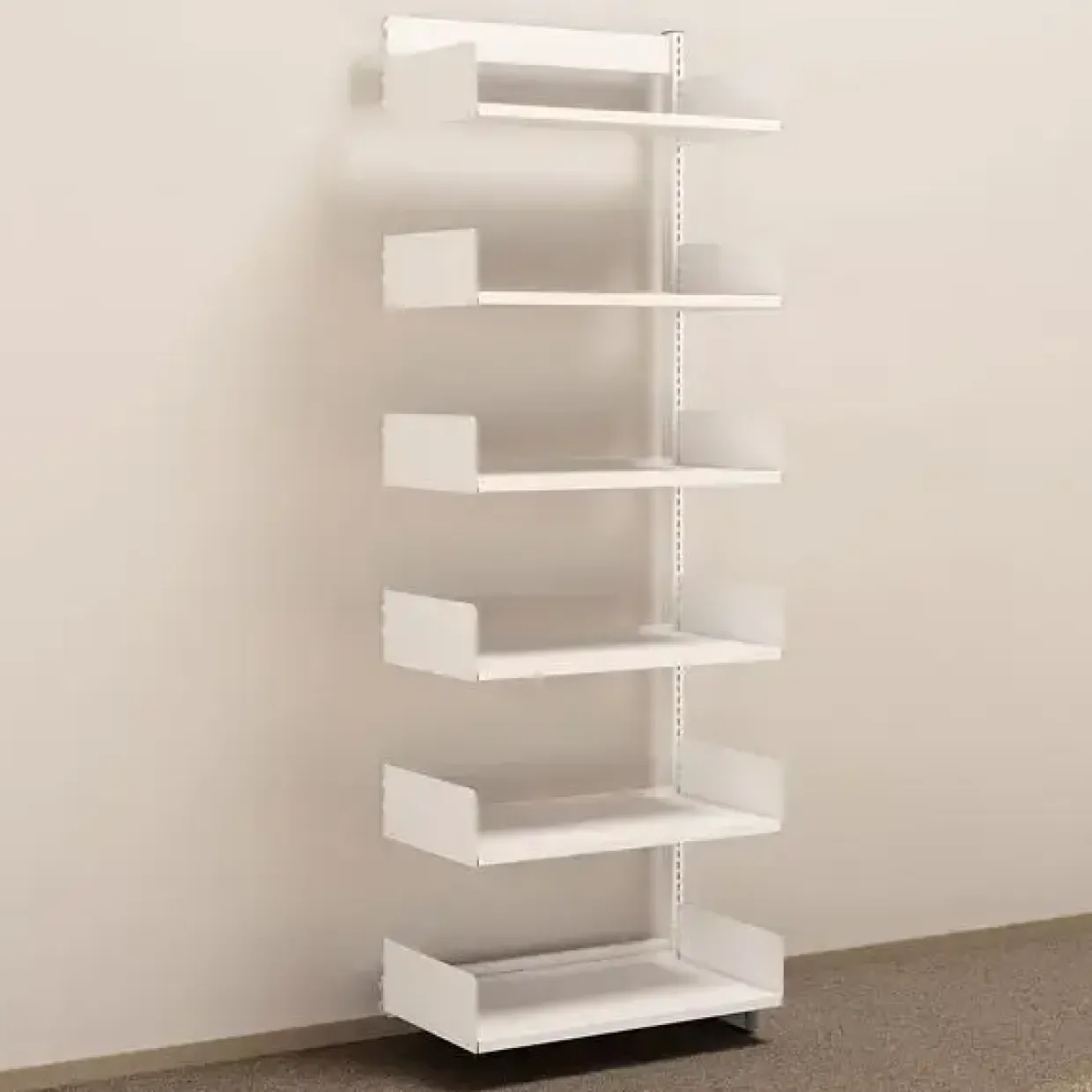 Metalreol - aLTI-hylden - ensidig påbygningssektion - 2200x750x400mm - Hvid