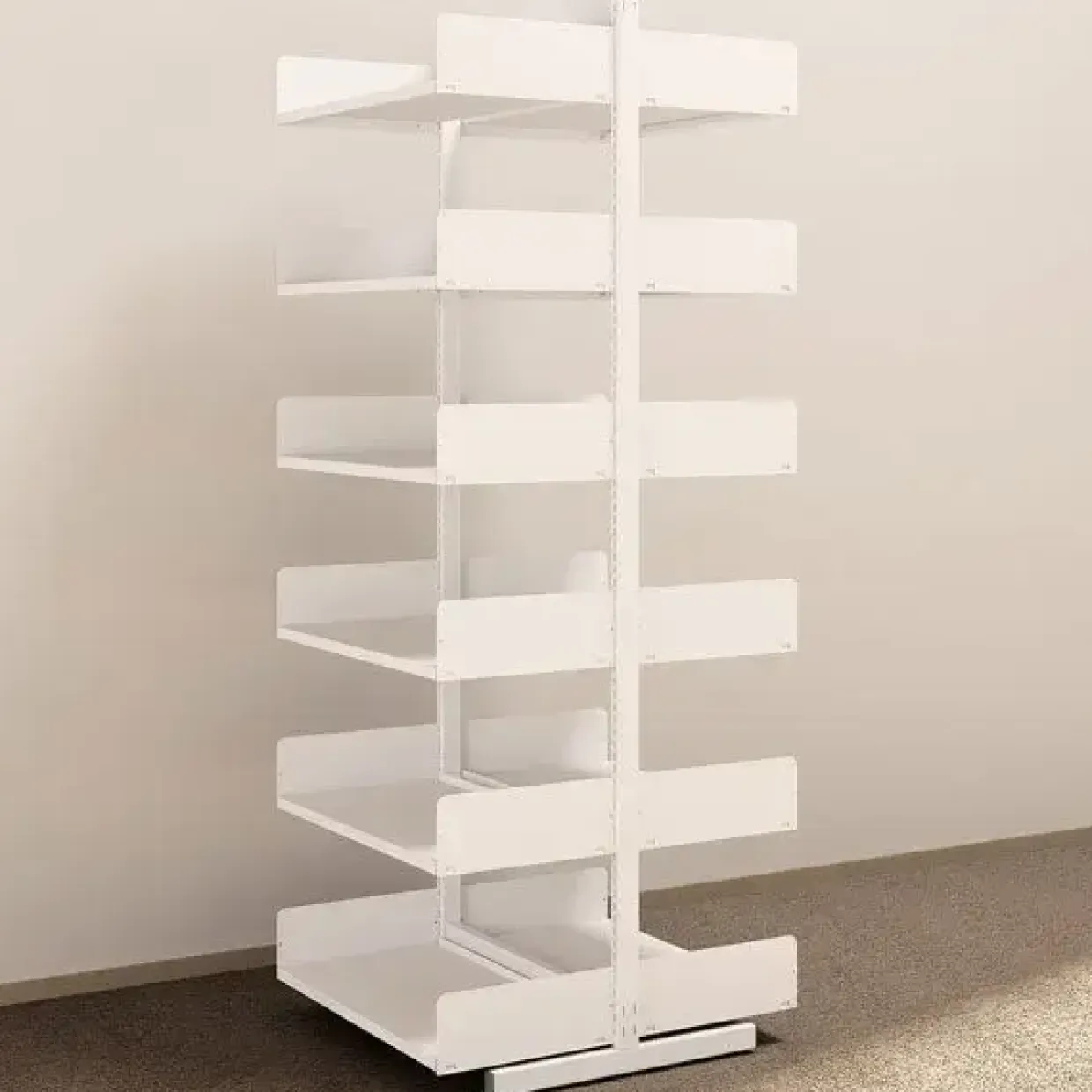 Metalreol - aLTI-hylden - tosidig grundsektion - 2200x750x400mm - Hvid