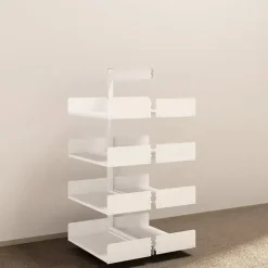 Metalreol - aLTI-hylden - tosidig påbygningsektion - 1600x750x400mm - Hvid