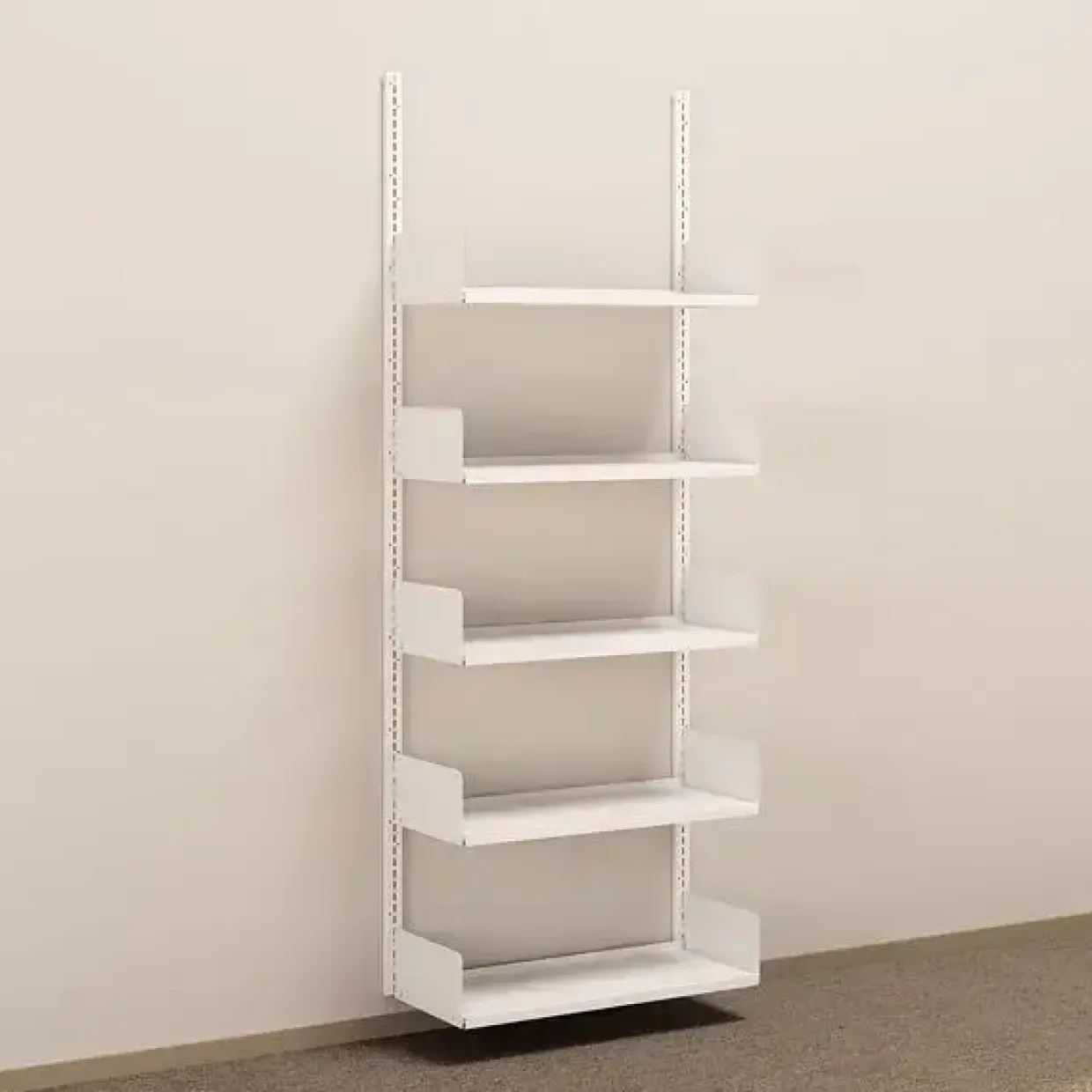 Metalreol - aLTI-hylden - væghængt grundsektion - 2000x750x300mm - Hvid