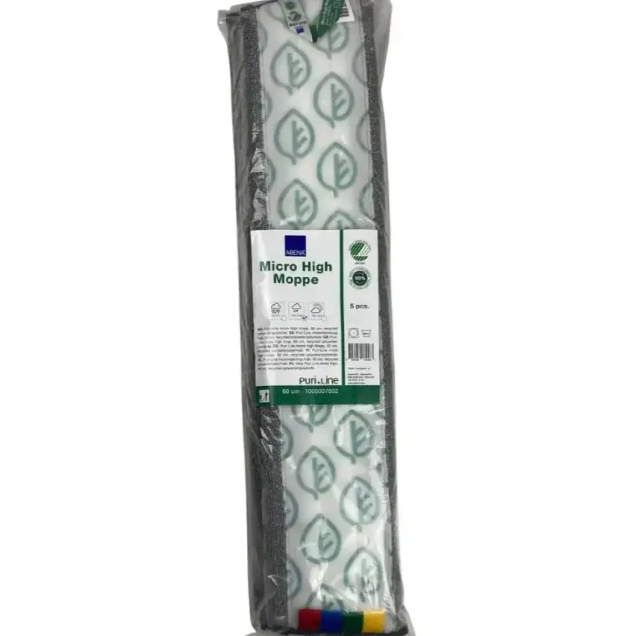 Micro High moppe, ABENA Puri-Line, grå, mikrofiber, 60 cm, 90% genanvendt