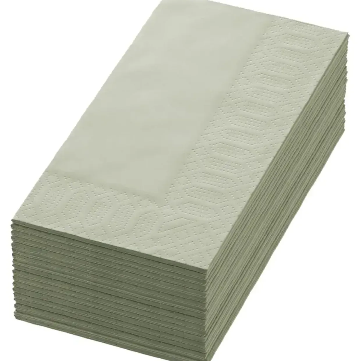 Middagsserviet, Duni, 3-lags, 1/8 fold, 40x40cm, grøn, nyfiber - 1250 stk