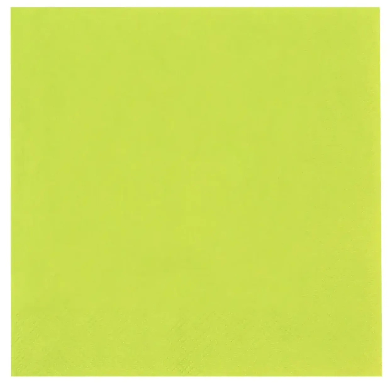 Middagsservietter - Abena Gastro, 3-lags, 1-4 fold, 40x40cm, limegrøn, 100% nyfiber - 1400 stk