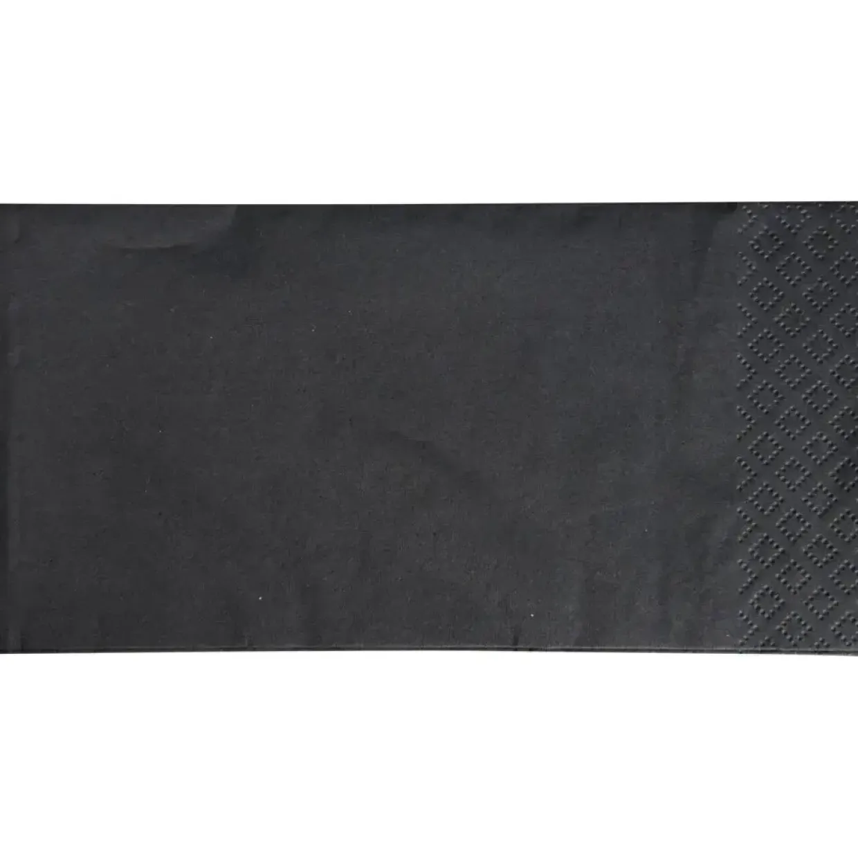 Middagsservietter - Bulkysoft, 3-lags, 1-8 HF, 40x40cm, sort, nyfiber - 1400 stk