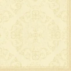 Middagsservietter - Dunilin Opulent Spring, 1/4 fold, 40x40cm, creme - 540 stk