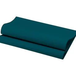 Middagsservietter Dunisoft 1|4 fold 40x40cm ocean teal bio - 360 stk