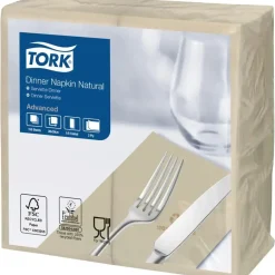 Middagsservietter - Tork 477352 Advanced 2-lags 1/8 fold 39x39cm - 1800 stk