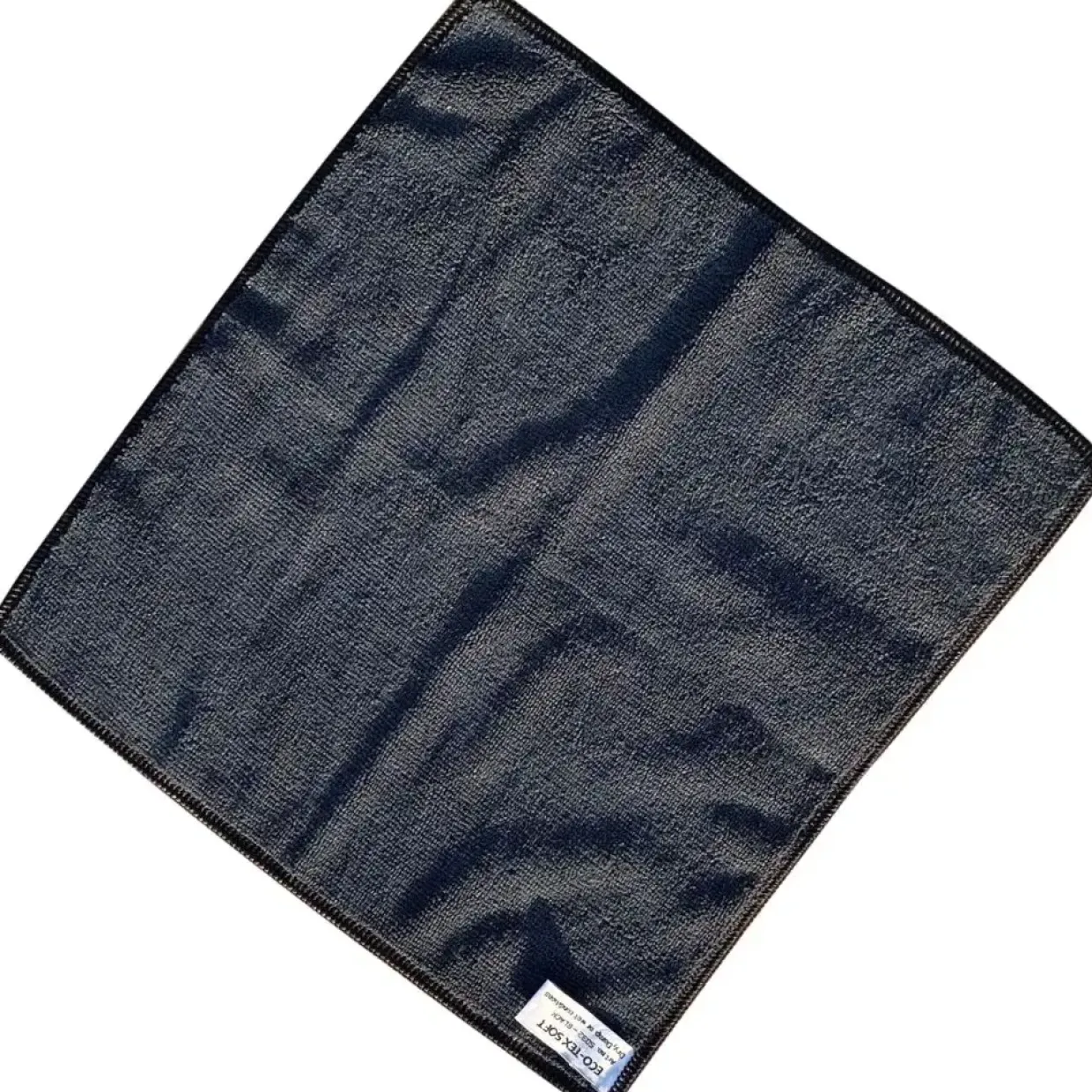 Mikrofiberklude - EcoTex Soft 32x32cm sort - 10 stk