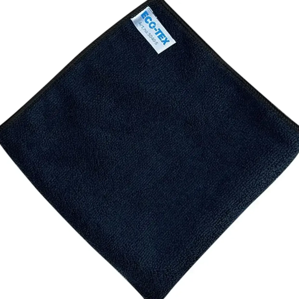 Mikrofiberklude, EcoTex Soft, 40x40cm, sort, mikrofiber - 10 stk