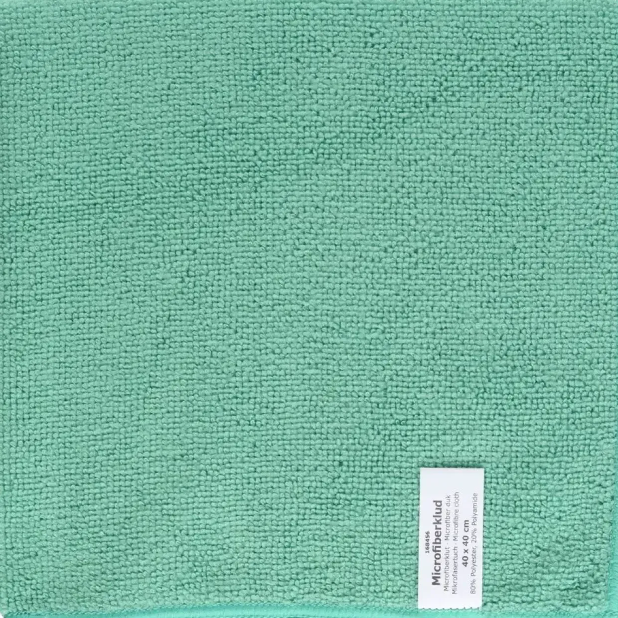 Mikrofiberklude grøn 80% polyester 20% polyamid 40x40 cm - 20 stk