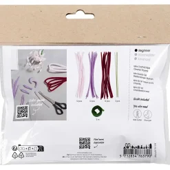 Mini DIY Kit Chenilleblomster, ass. - 1 pk