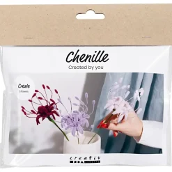 Mini DIY Kit Chenilleblomster, ass. - 1 pk