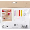 Mini DIY Kit Crepepapir, Blomster, pastelfarver - 1 pk