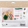 Mini DIY Kit Dekoration, Hjerter og juletræer