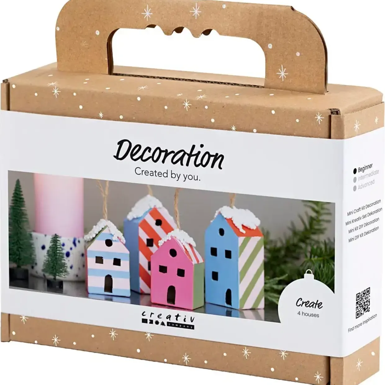 Mini DIY Kit Dekoration, Huse, colorful, 1 pk.