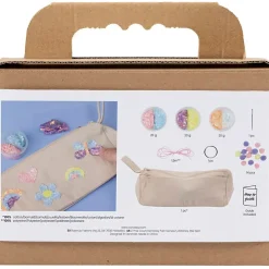 Mini DIY Kit Dekoration | Penalhus, pastelfarver | 1 pk.
