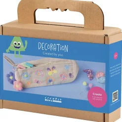 Mini DIY Kit Dekoration | Penalhus, pastelfarver | 1 pk.