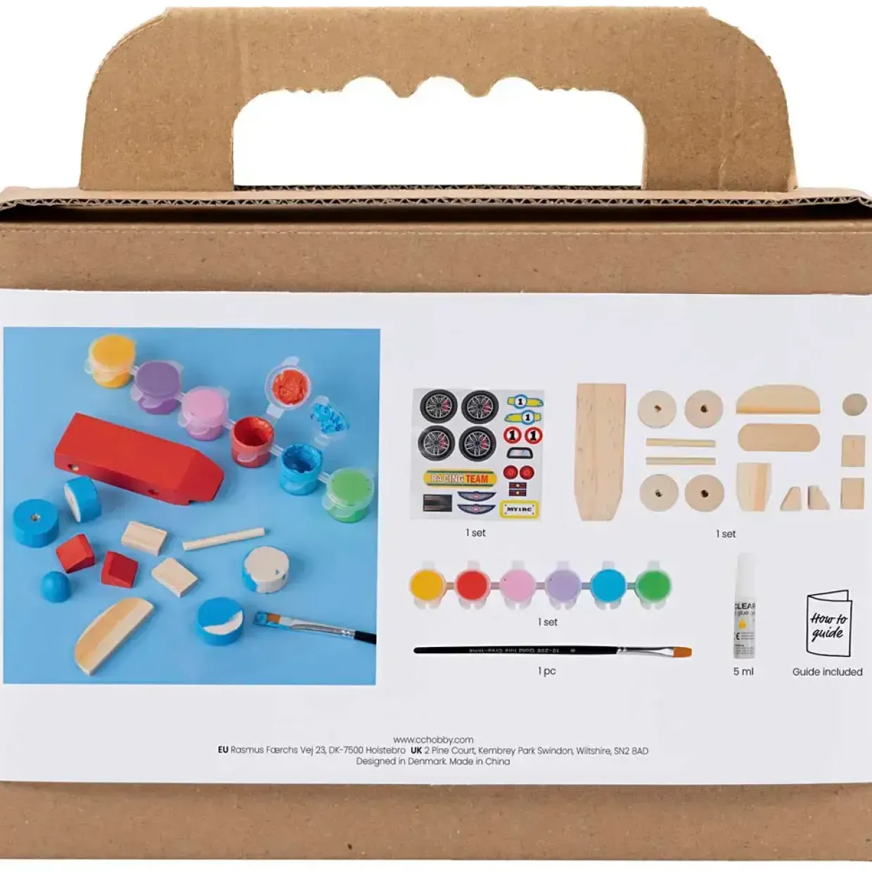 Mini DIY Kit Male | Racerbil, colorful | 1 pk.