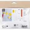 Mini DIY Kit Modellering, Påskeæg, lys gul, pastelfarver - 1 pk