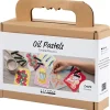 Mini DIY Kit Oliepastel | Fisk og skaldyr, grå, hvid | 1 pk.