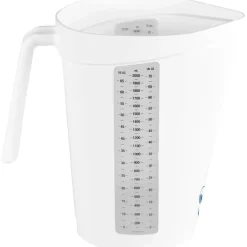 Målekande, Vikan, 2 l, hvid, polypropylen, med åben hank