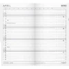 Månedskalender - Index Planner mini - 84x138mm - PP-plast - Mørkegrå - 2027 - Mayland - 27071000