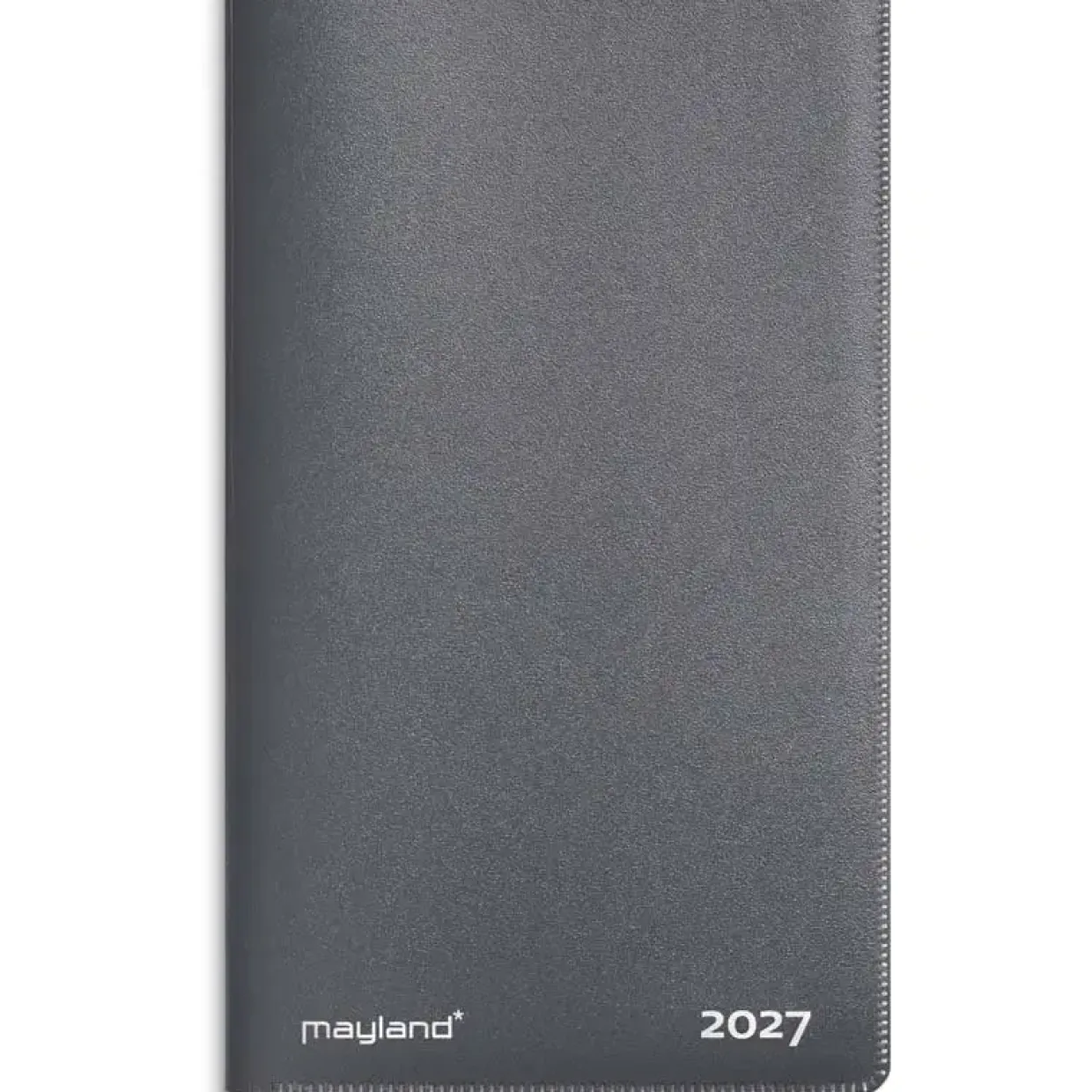 Månedskalender - Index Planner mini - 84x138mm - PP-plast - Mørkegrå - 2027 - Mayland - 27071000