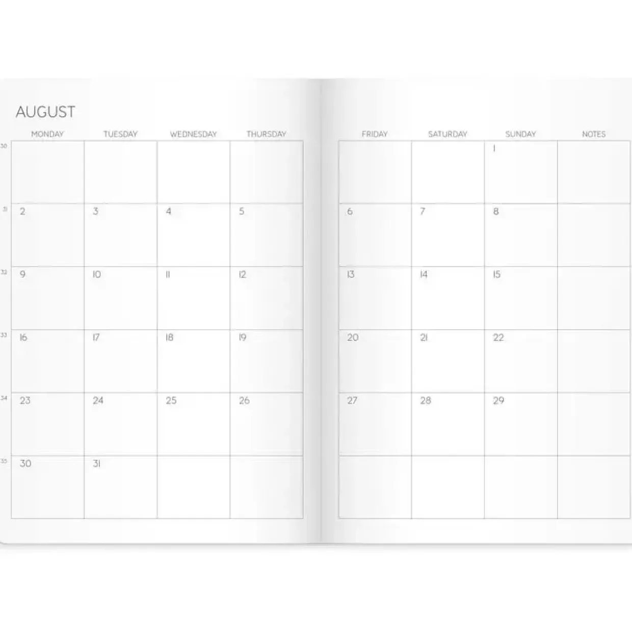 Månedskalender International - A5 - Brun - 2027 - Mayland - 93106127