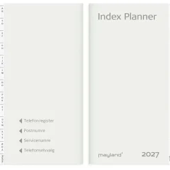 Månedskalender REFILL - Index Planner - inkl. tlf.reg. - 89x167mm - 2027 - Mayland - 27095100