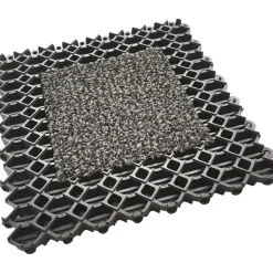 Modulmåtte, Vileda, V-Mat DuoPlus, 25x25x1,4cm, antracit, 45% genanvendt plast