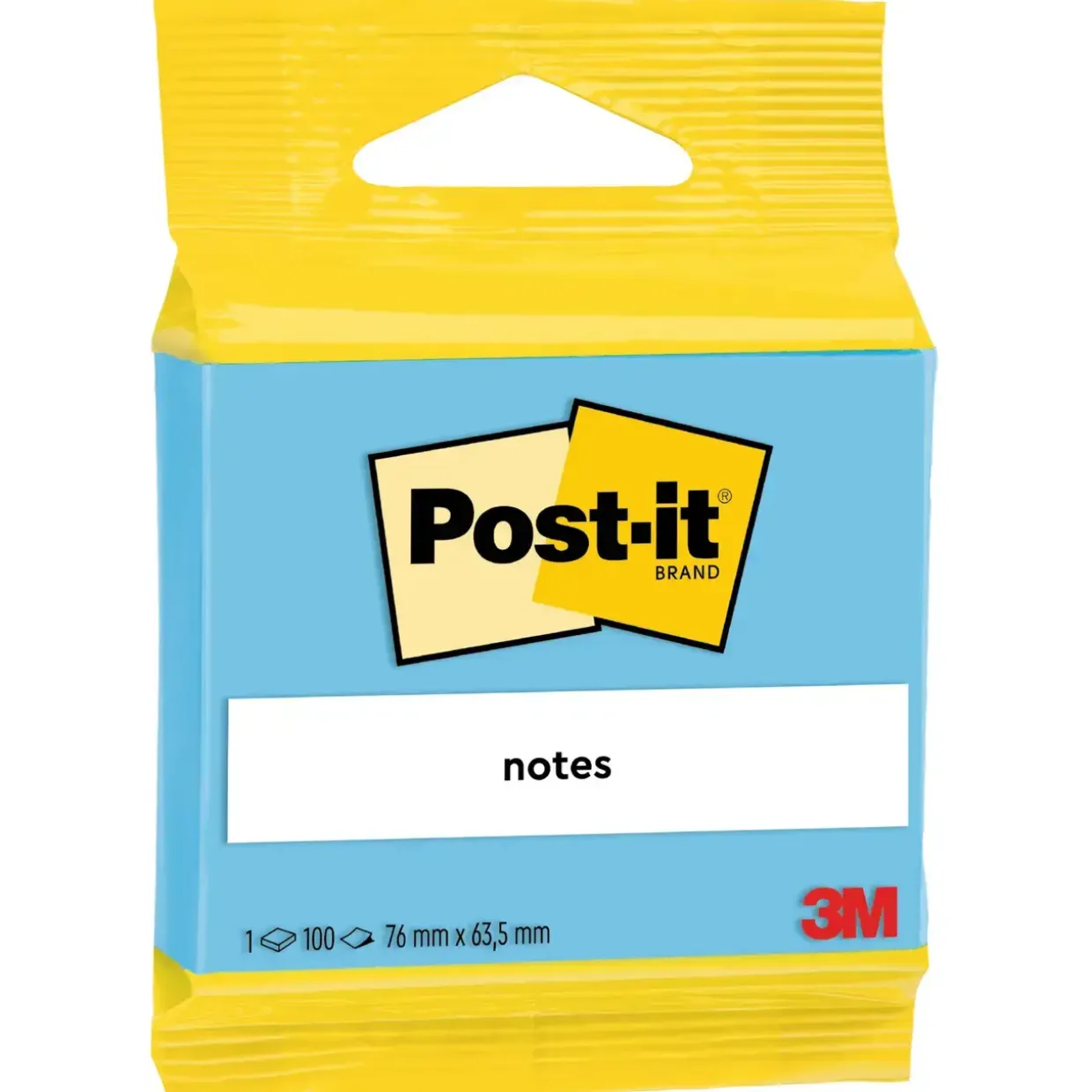 3M Post-it blå 63,5x76 100 ark