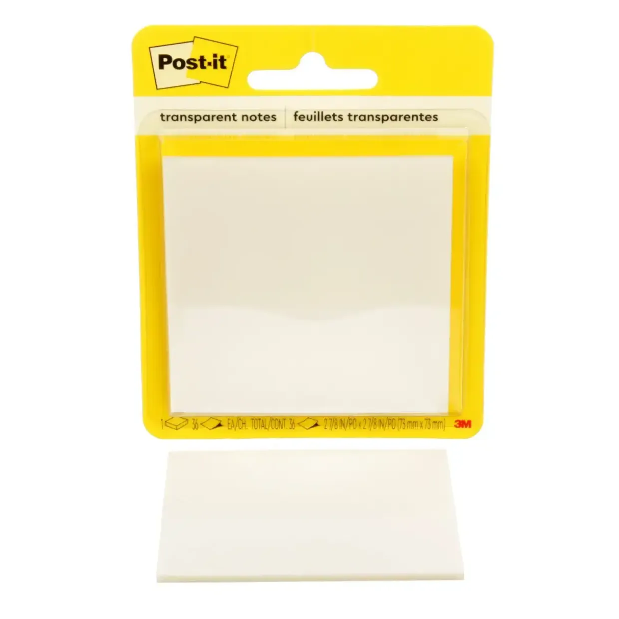 3M Post-it Notes tranparent 73x73 36sh retail