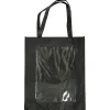 Mulepose med plastfront - Sort 42 x 34 x 12 cm - 1 stk
