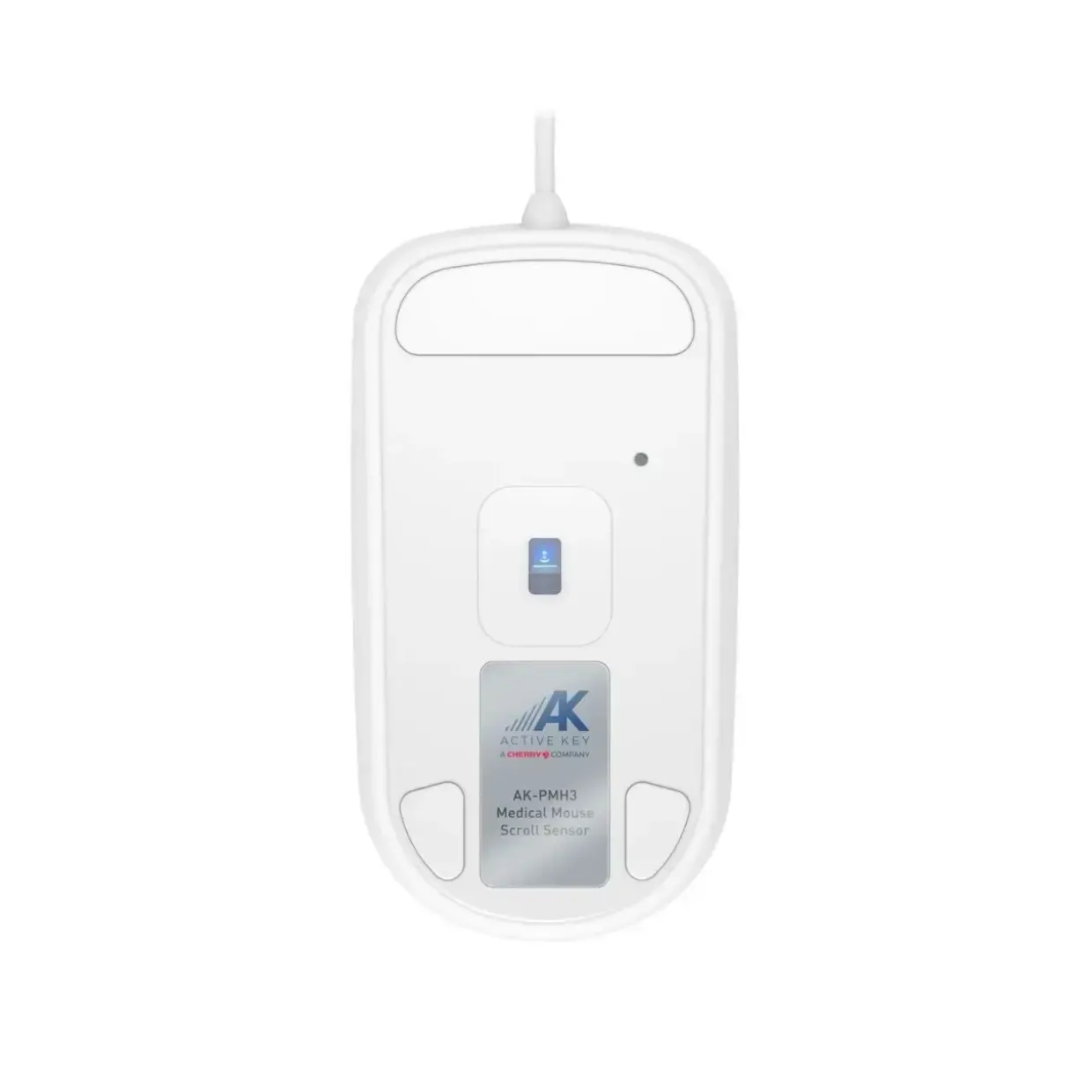 Mus, Cherry Active Key Hygiene Mouse Scroll Sensor Watertight USB, hvid