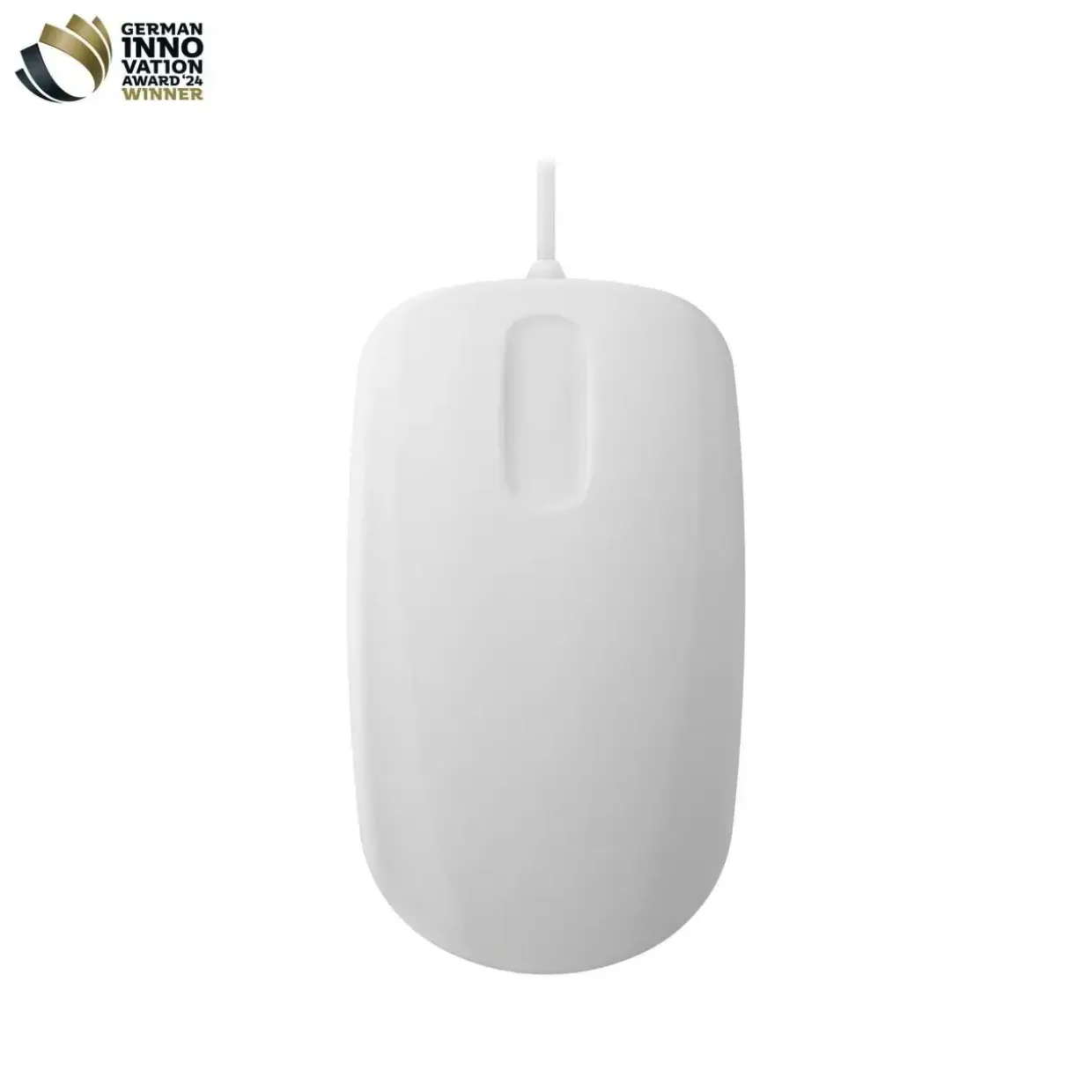 Mus, Cherry Active Key Hygiene Mouse Scroll Sensor Watertight USB, hvid