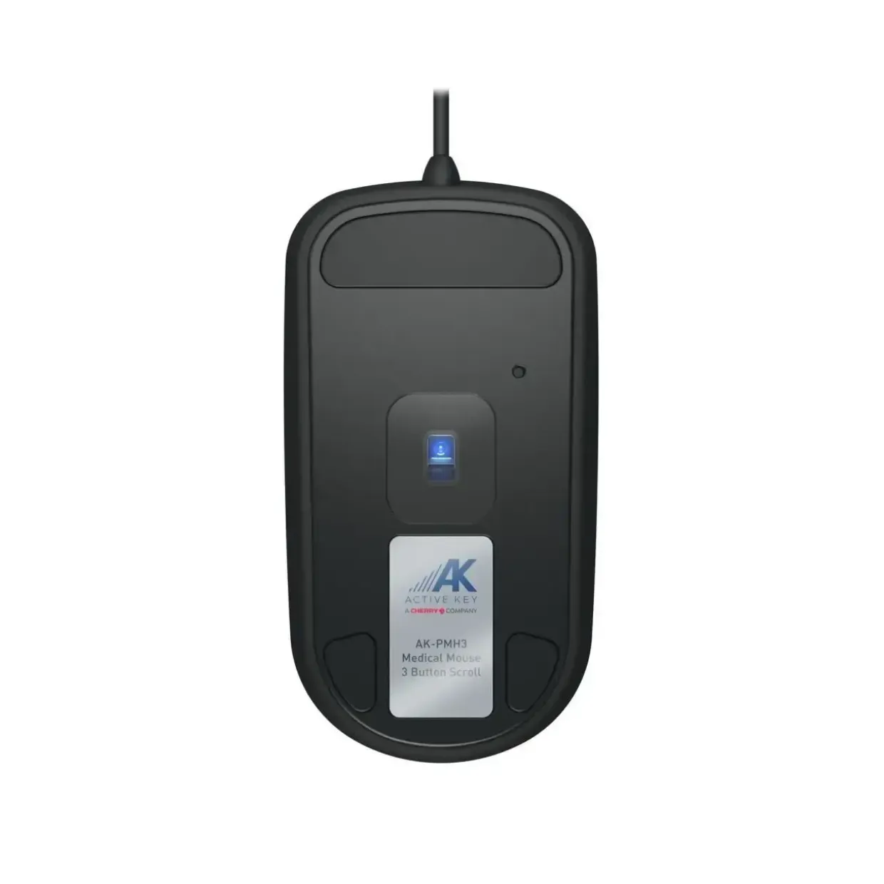 Mus, Cherry Active Key Hygiene Mouse 3 Buttons Scroll Watertight USB, Black