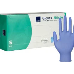 Nitrilhandsker Abena Classic Protect S blå pudderfri - 150 stk